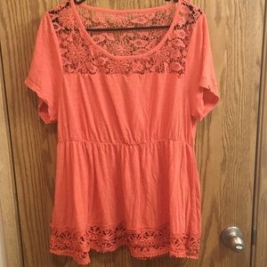 CROCHET BABYDOLL TOP